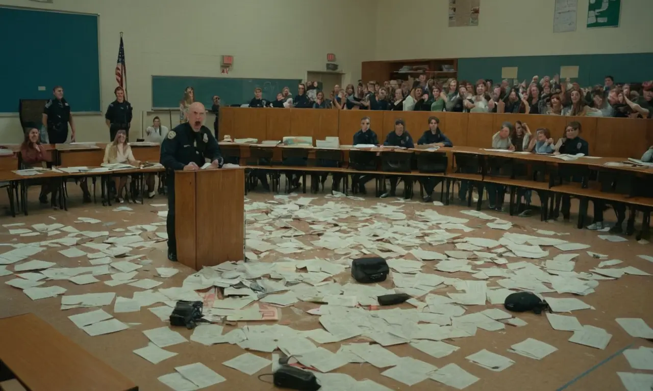 Una protesta estudiantil sacude la escuela