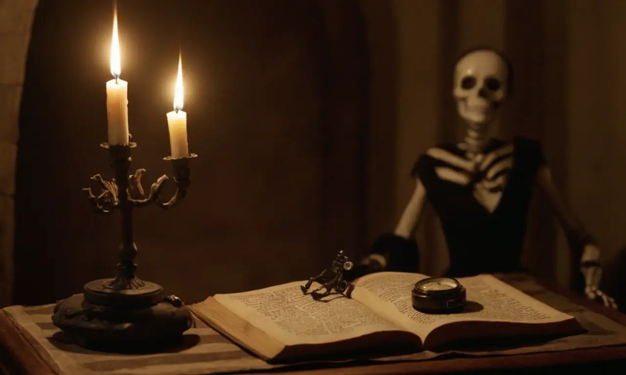 Una escena gótica y macabra
