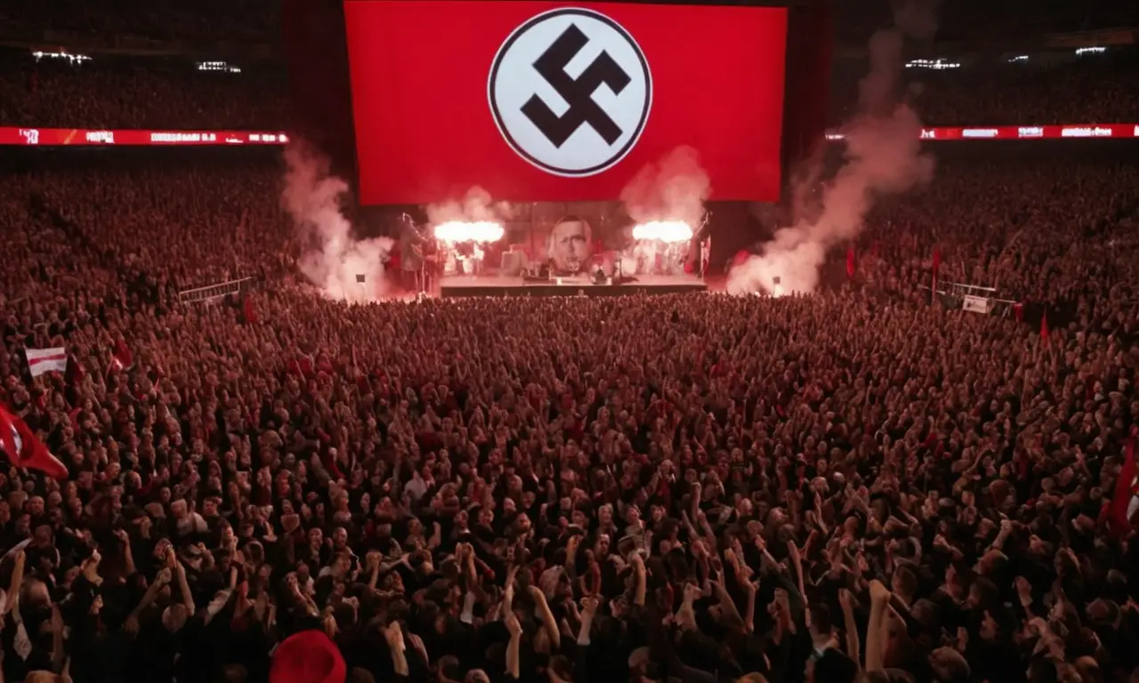 Un escenario de fervor nazi